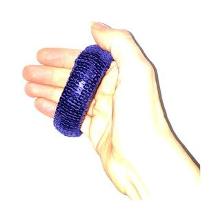 Sequined bangle bracelet